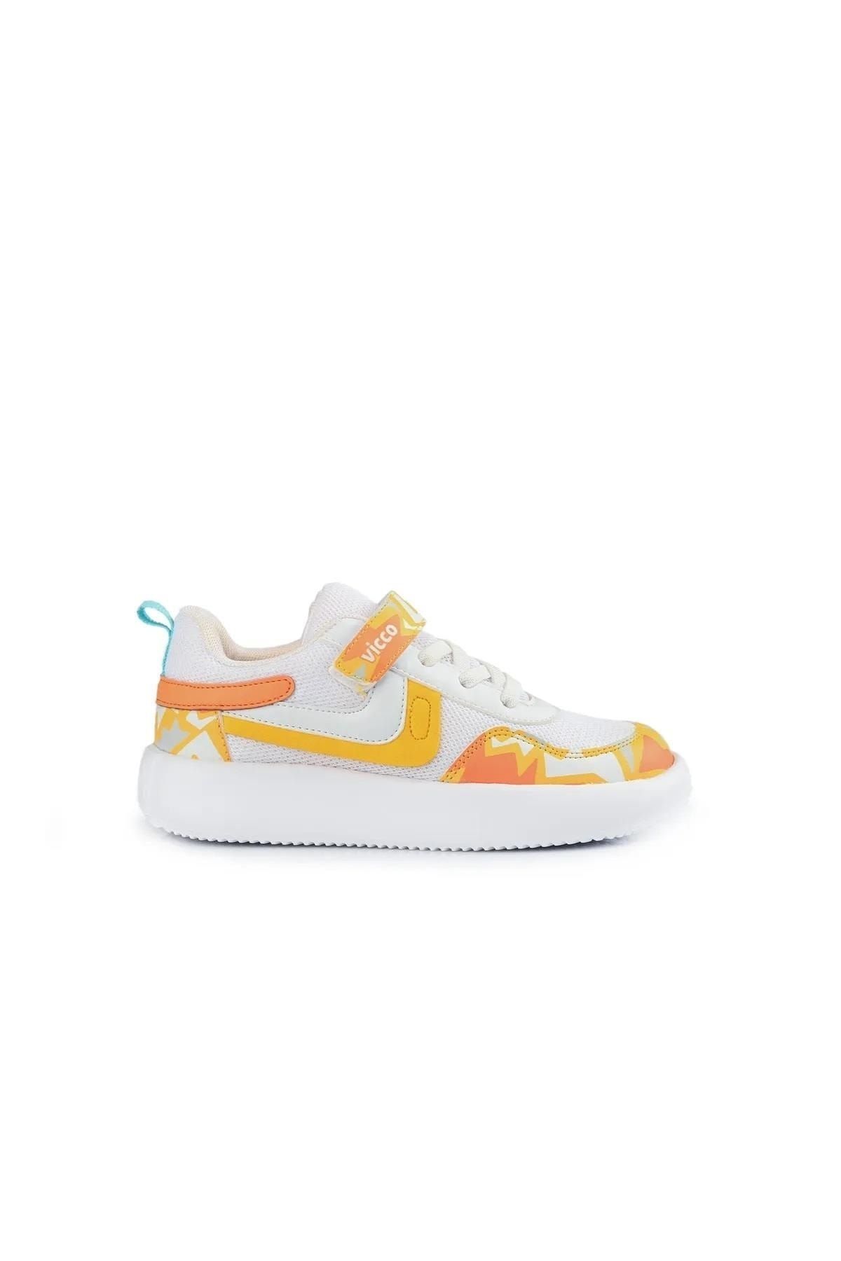 Vicco-Napoli White Yellow Sports Shoes (zindos) 2