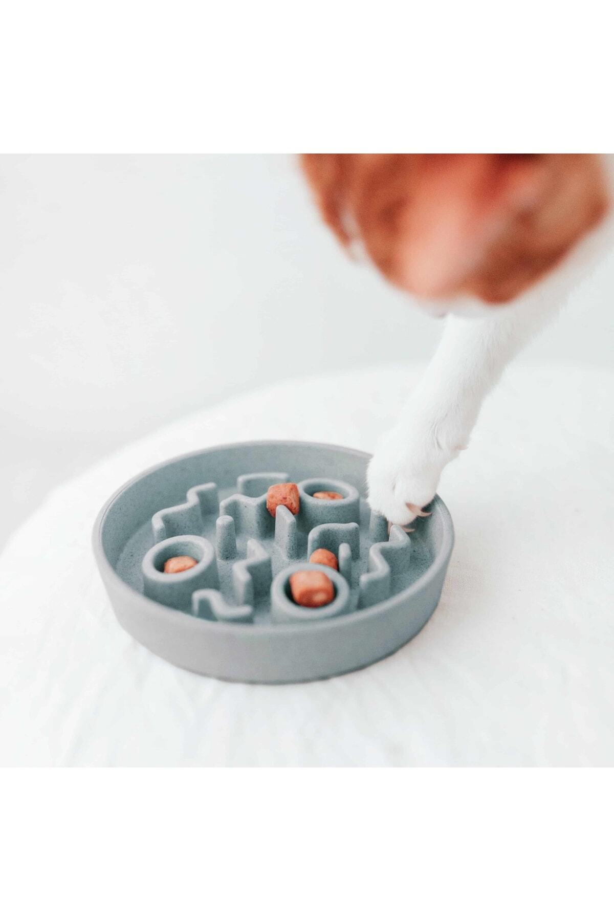 District 70 Bamboo Cat Slow Feeder 220ml Bambu Kediköpek Yavaş Yeme