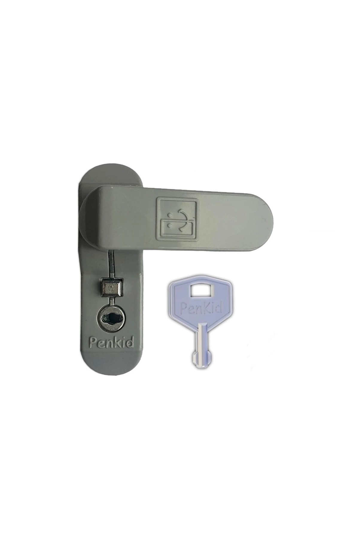 Penkid Pvc Çocuk Emniyet Hırsız Güvenlik Kilidi Anahtarlı Gri 5 li Set