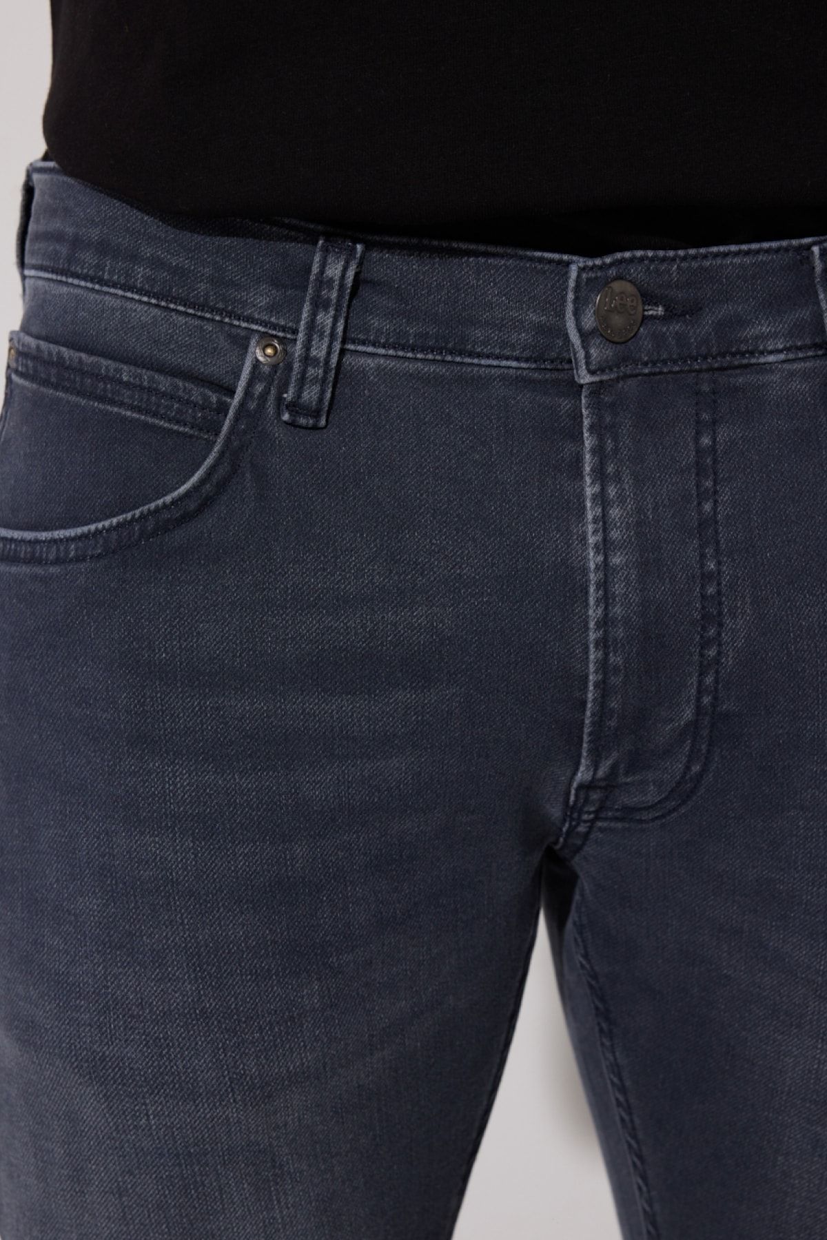 شلوار جین خاکستری مردانه Luke Slim Fit معمولی انعطاف پذیر Lee