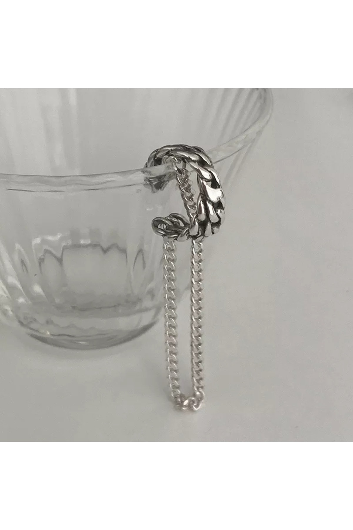 Deliksiz Sıkıştırma Ear Cuff Kıkırdak Küpe, Kadın Küpe 4