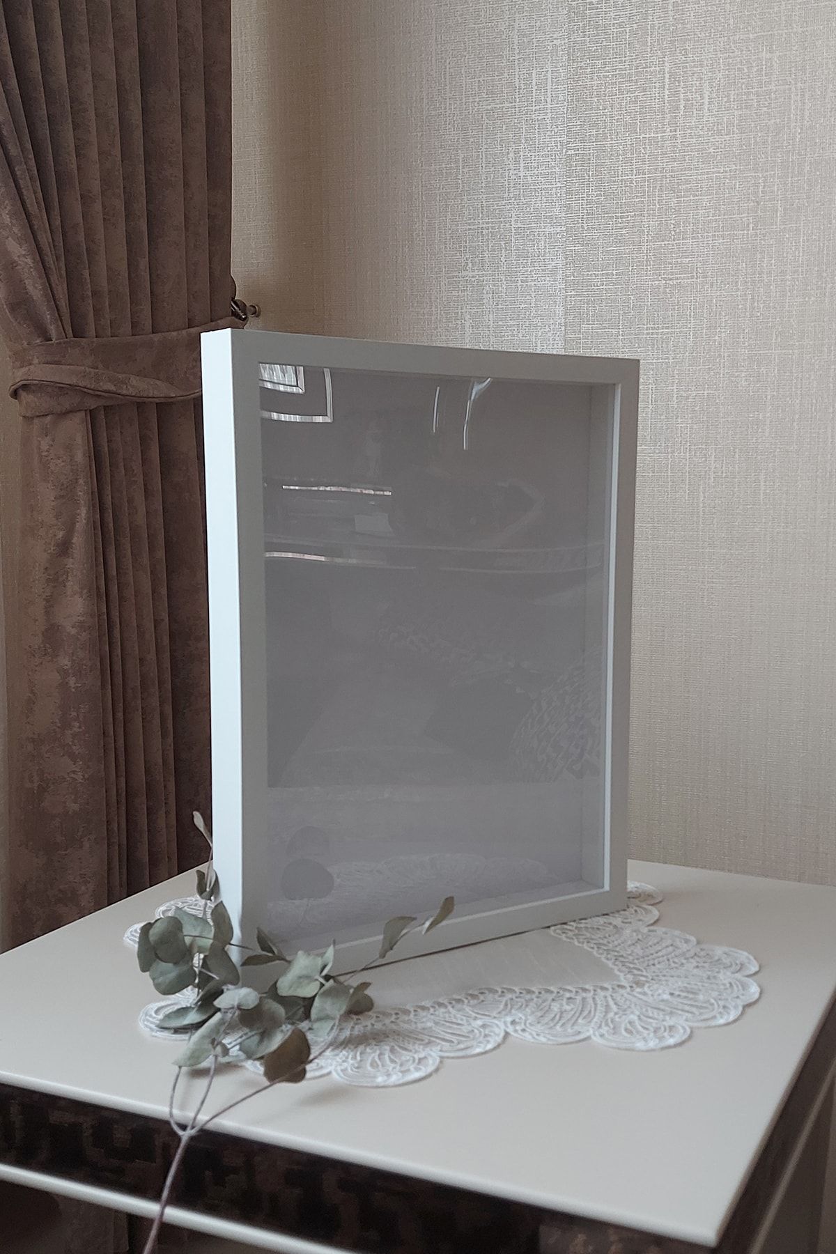 HKM Ticaret-32x42 cm 5 cm Deep Memory Frame!Slim Type Memory Frame!Rose Box!Sliding Glass 2