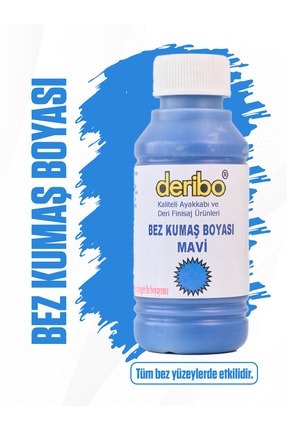 deribo Bez Ve Kumaş Ayakkabı Boyası, Ayakkabı Bakım. 100ml. Sünger Hediyeli.