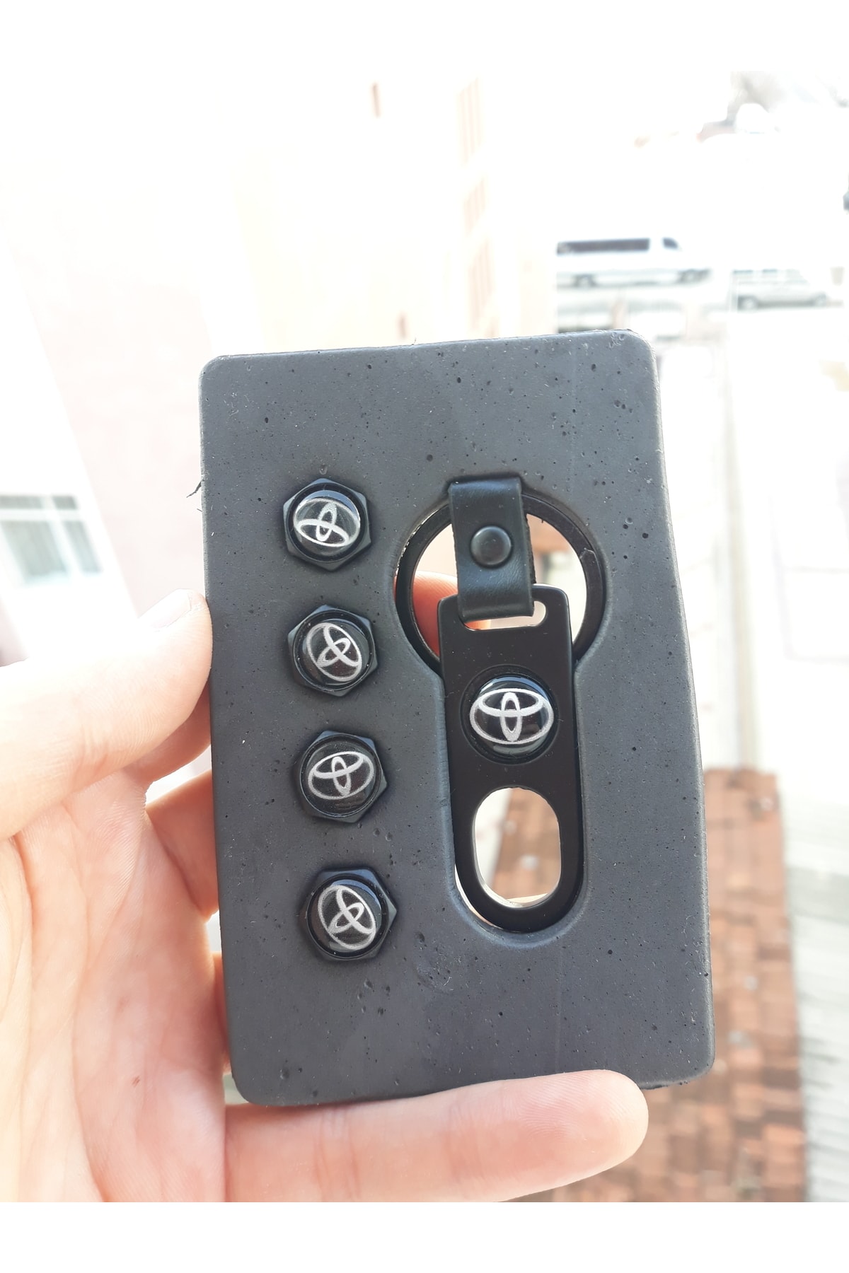 MBGL Toyota Sibop Kapağı Anahtarlık Set Paslanmaz Çelik