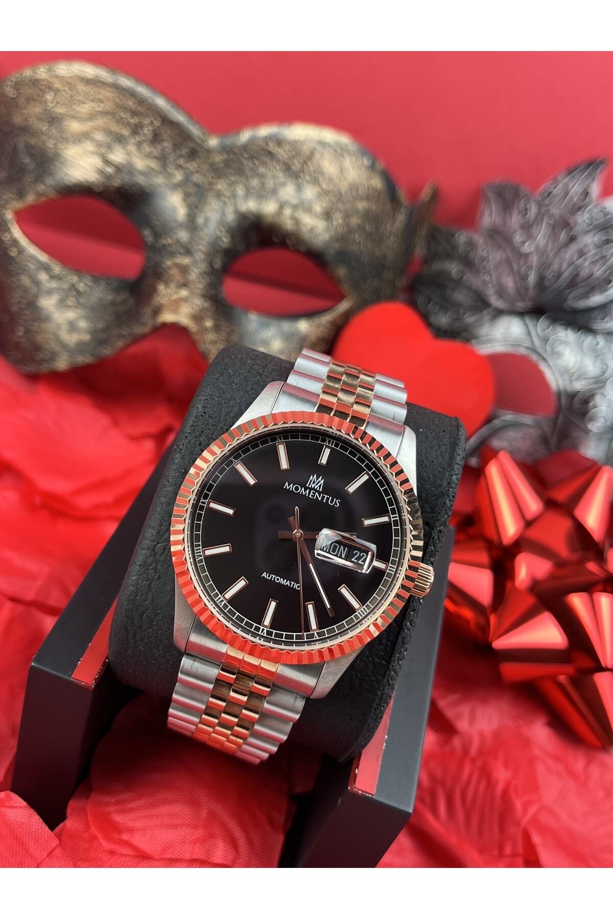 Momentus Japan Otomatik Erkek Kol Saati Günlü Takvimli 5 Atm Su