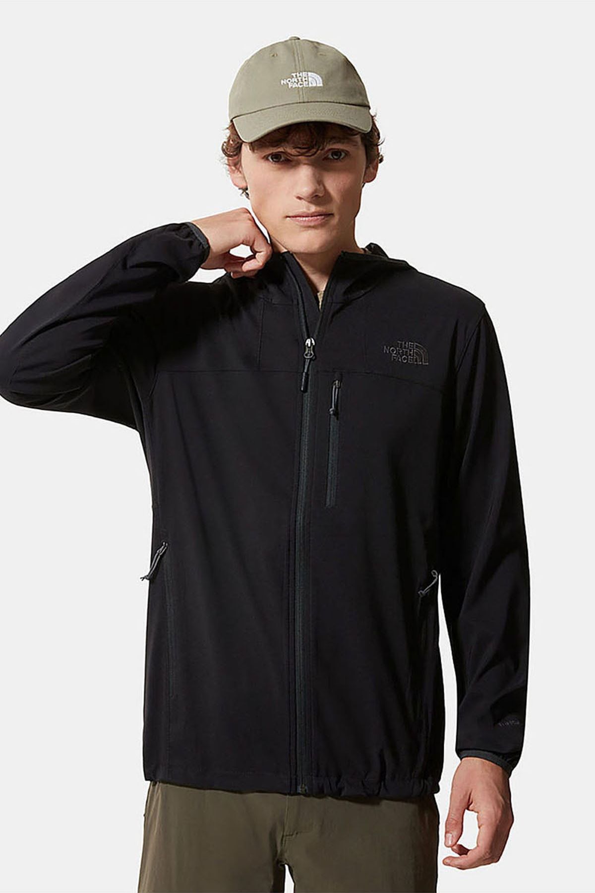کاپشن ورزشی مشکی مردانه کت هود نیمبل هودی nf0a2xlbjk31 The North Face
