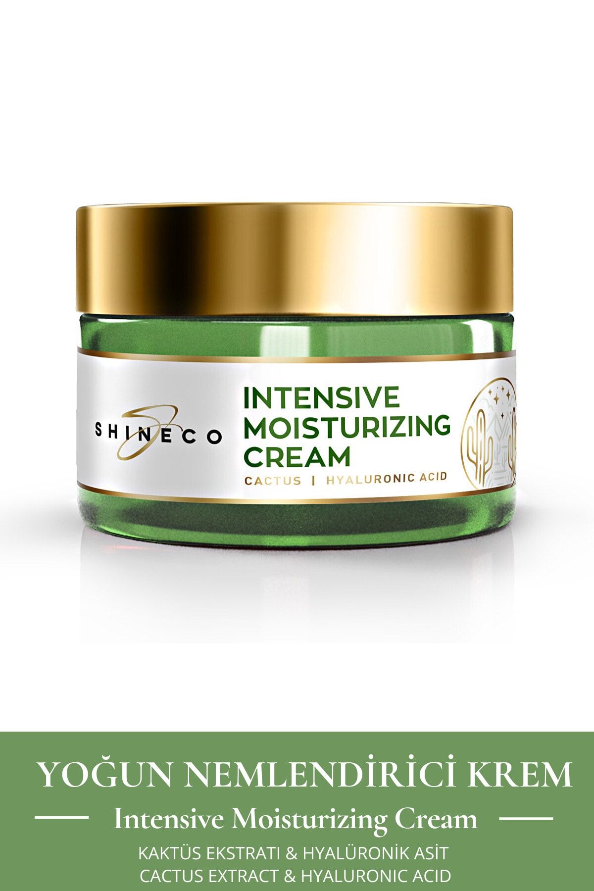 Shineco-50 مل كريم ترطيب مكثف بخلاصة الصبار 4