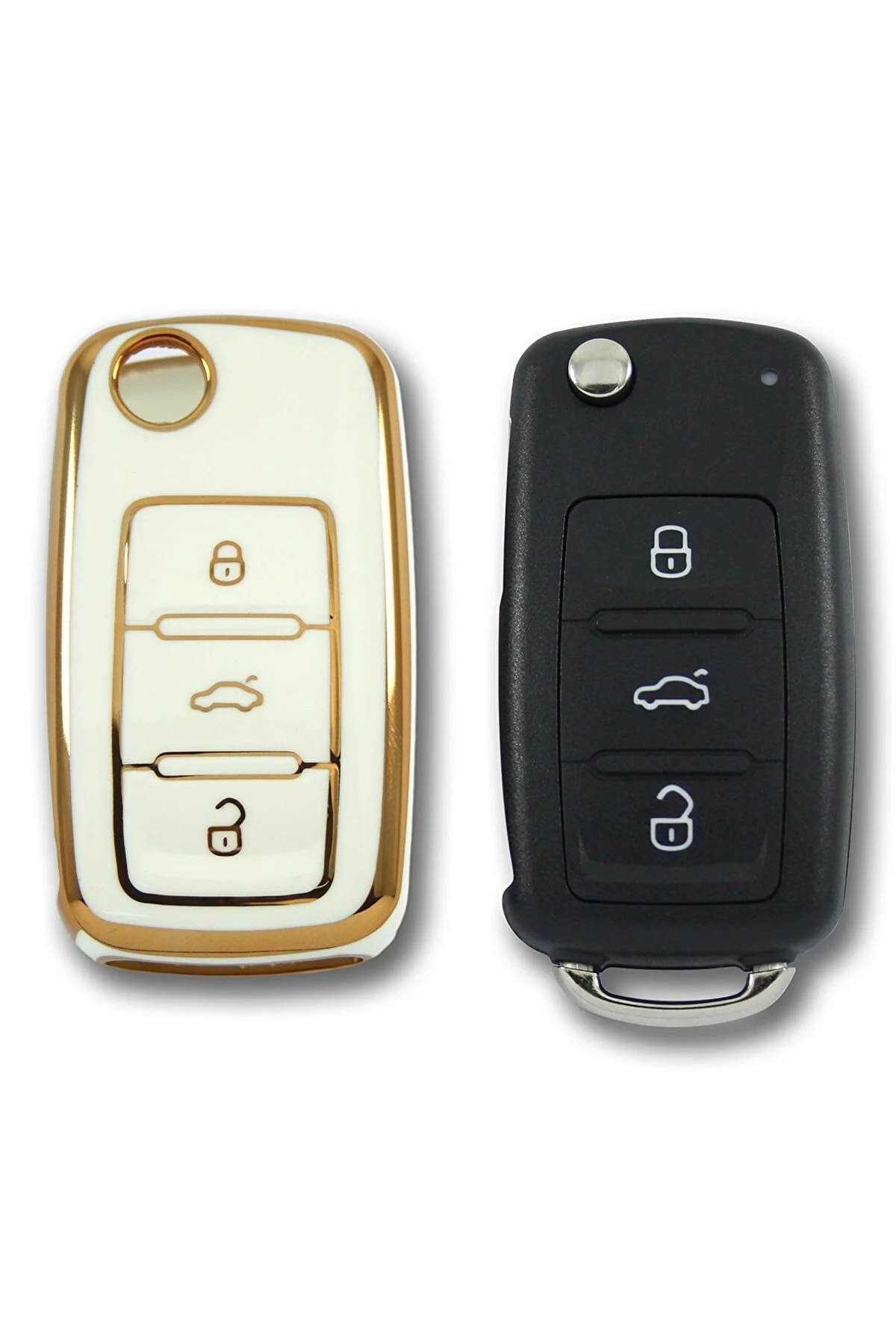 bigkey Wolkswagen Skoda Seat Oto Anahtar Kumanda Kabı Kılıf