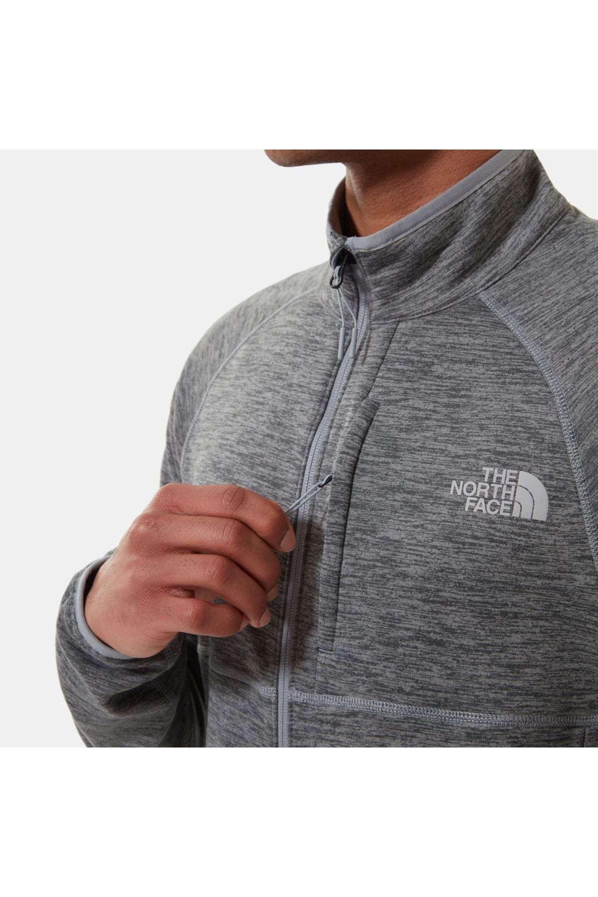 Grey and black deals north face coat