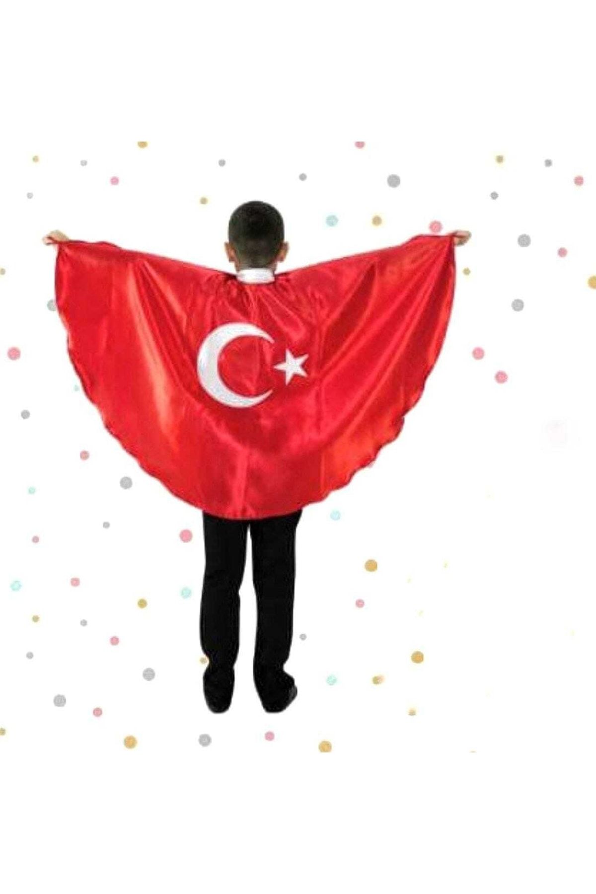 10 Adet Ortaokul Kırmızı Gösteri Pelerin