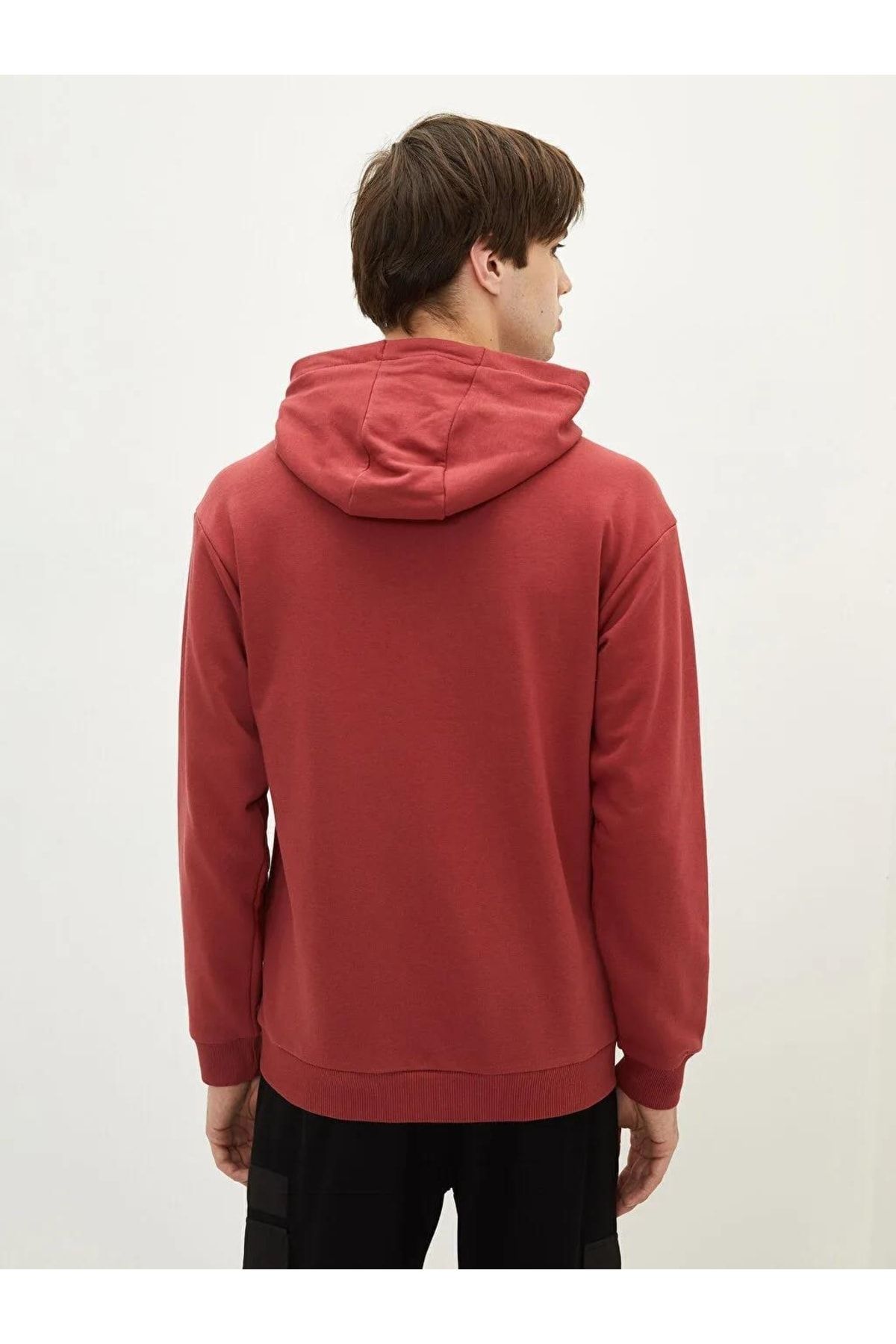 LC Waikiki Sweatshirt Bordeaux Regular Fit Fast ausverkauft FN9055