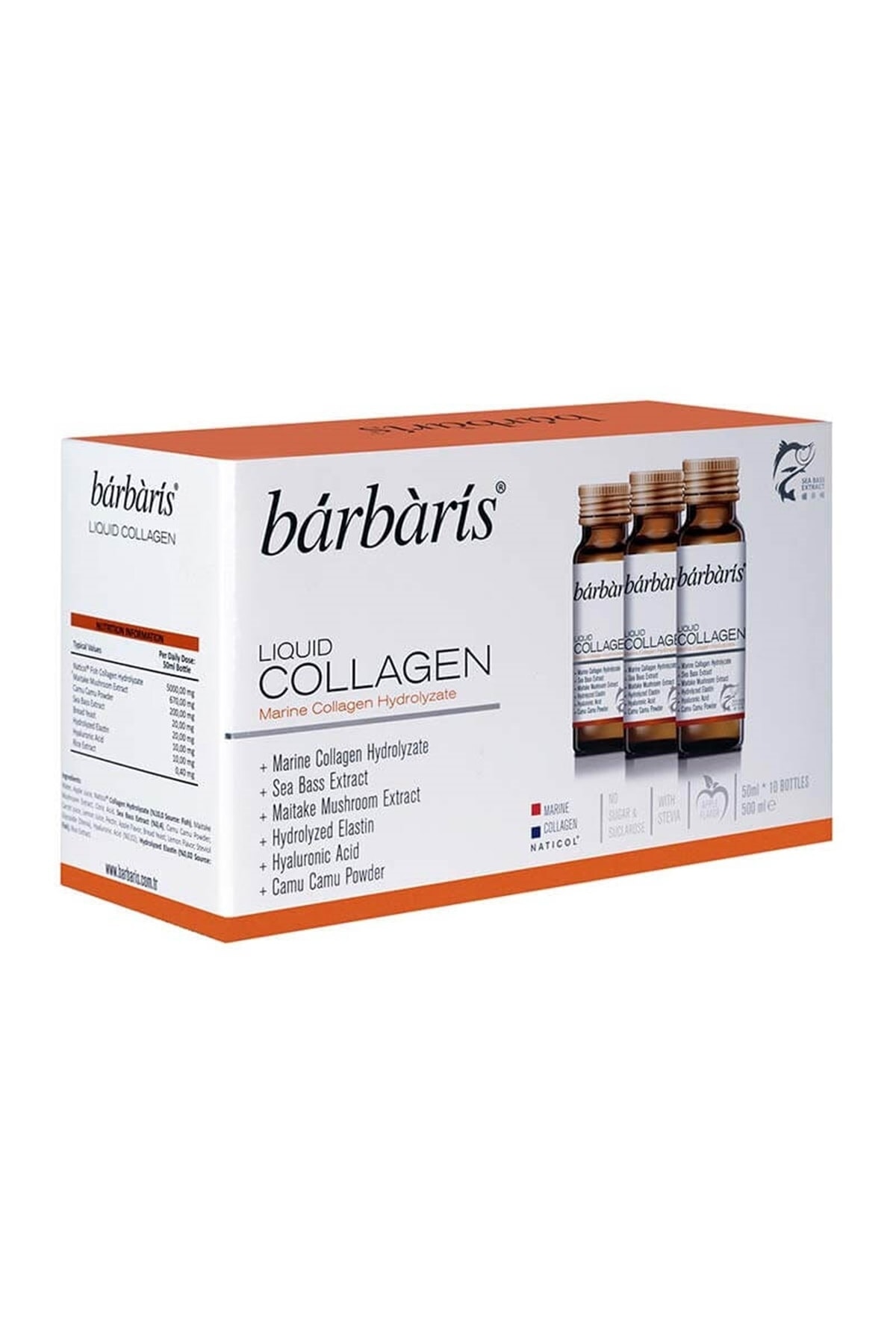 Barbaris Liquid Collagen Takviye Edici Gıda 10x50 ml