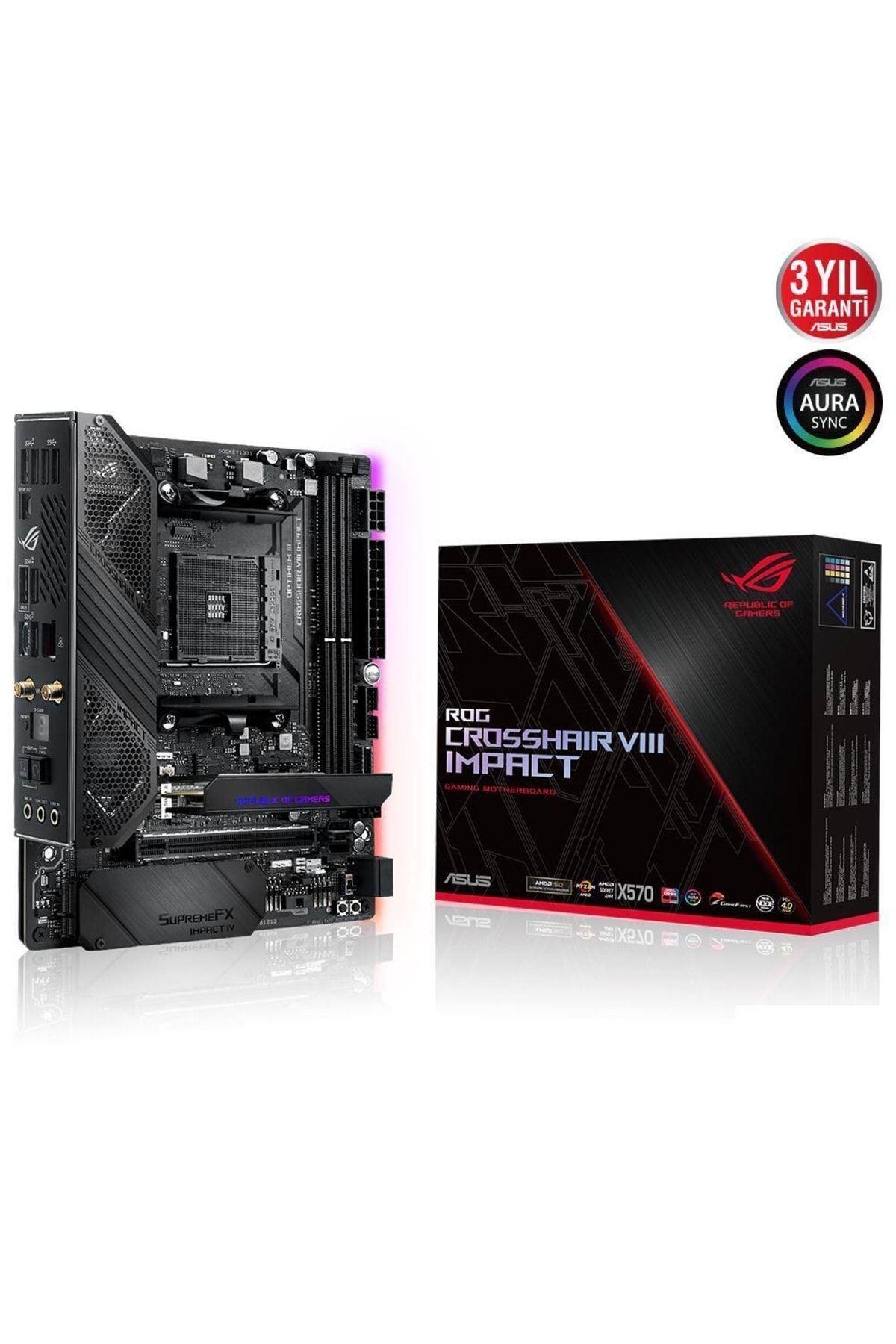 Asus rog crosshair viii impact mini dtx am4 motherboard top