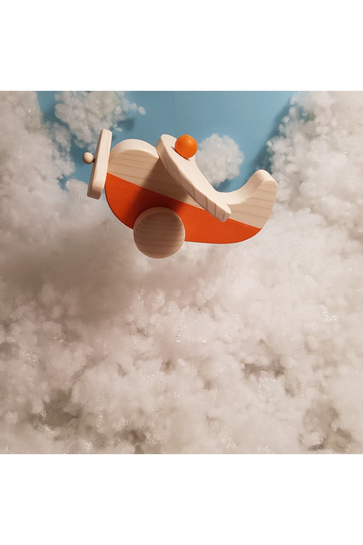 websunday El Yapımı Ahşap Oyuncak Uçak, Eğitici, Kreatif, Vintage Ve Doğal Ve Güvenli Ahşap Bebek Oyuncak fotoğrafı 3 (önizleme)