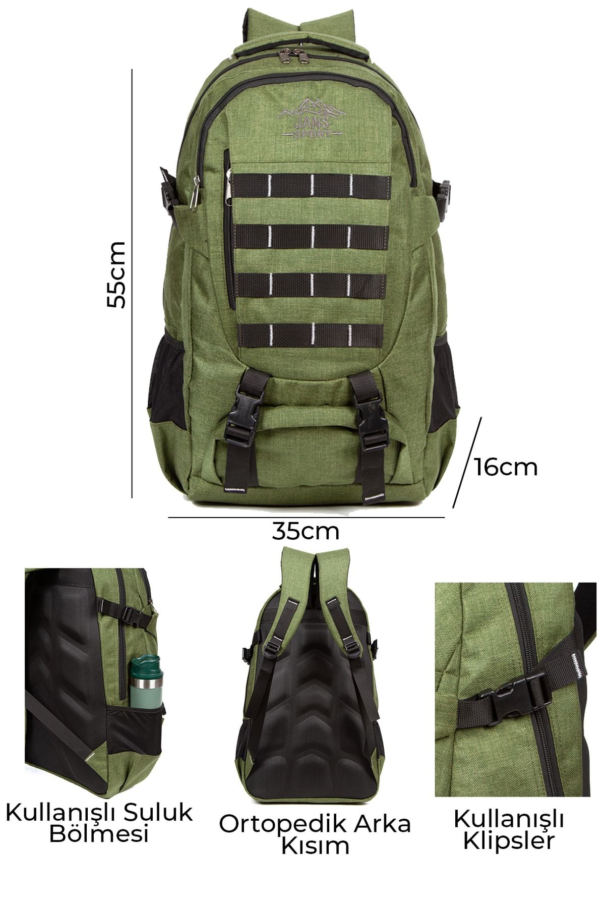 LOOP DESIGN Dağcı-yolcu-gündelik Kullanıma Uygun 50lt Sırt Çantası