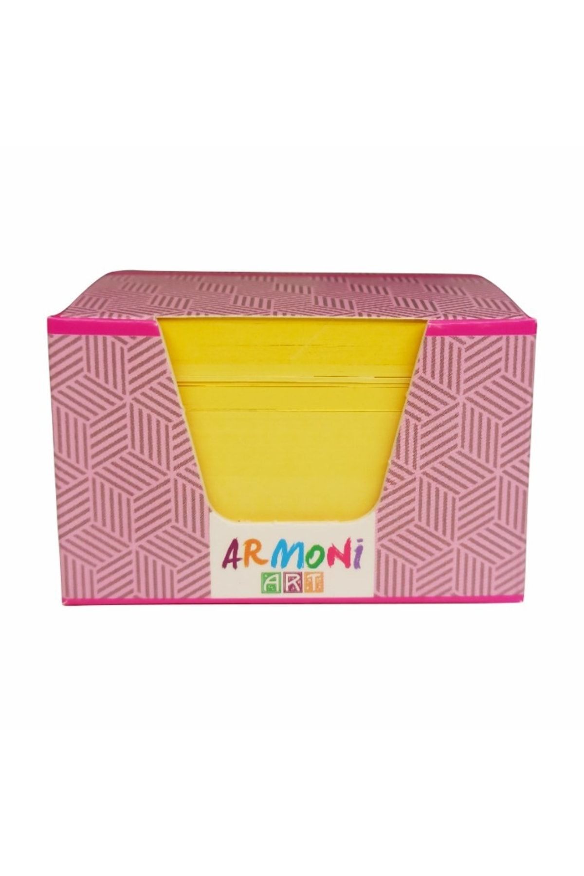 ELUX-Yellow Cube Memo Pad 130gr8x8 (pink Box) 3
