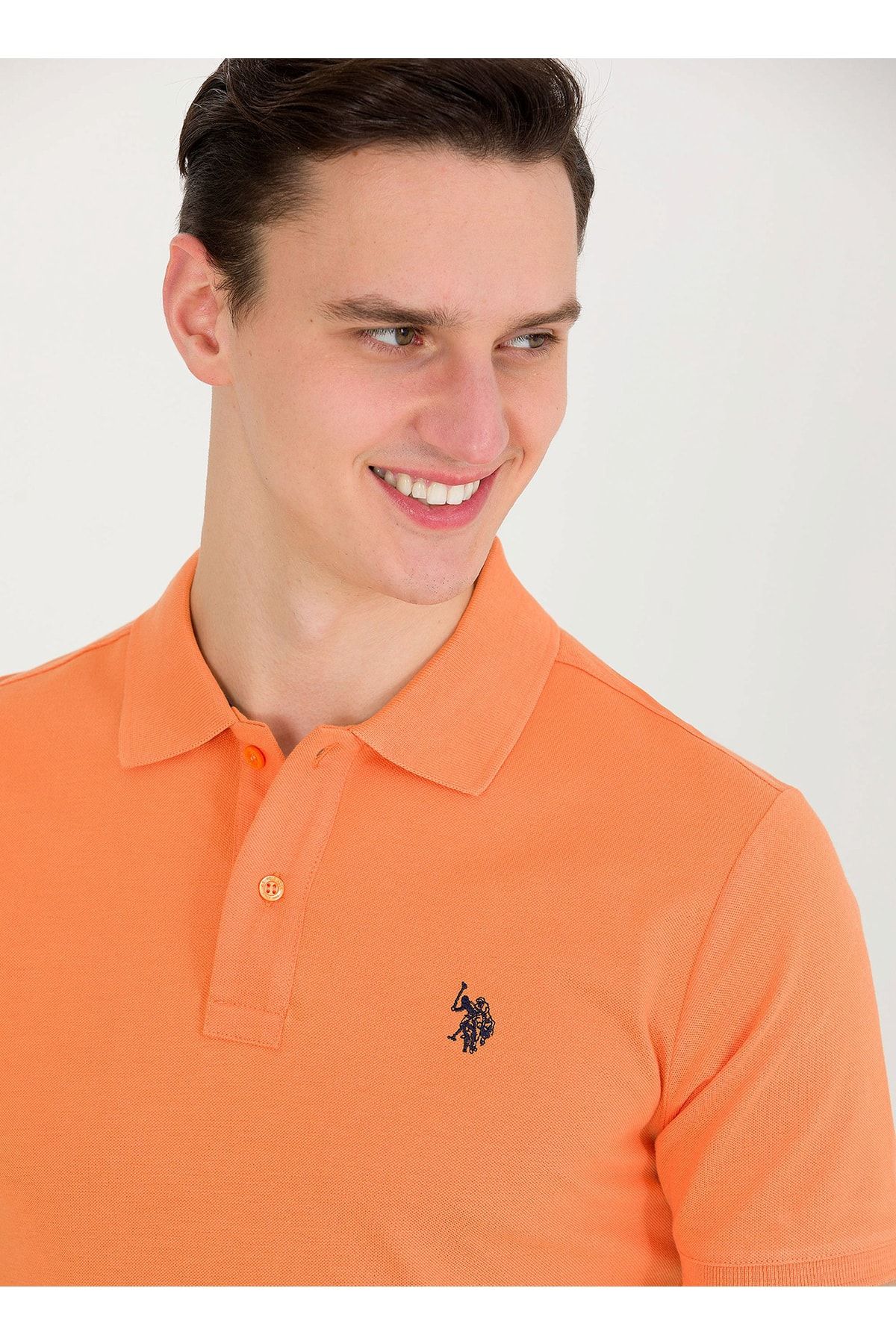 U.S. Polo Assn. Polo T shir Xl Orange Trendyol