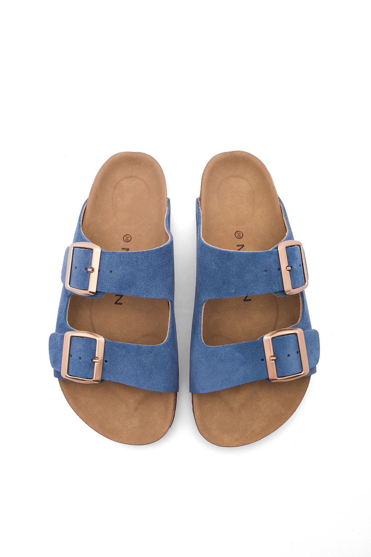 Marjin Pantolette Blau Flacher Absatz AR6779