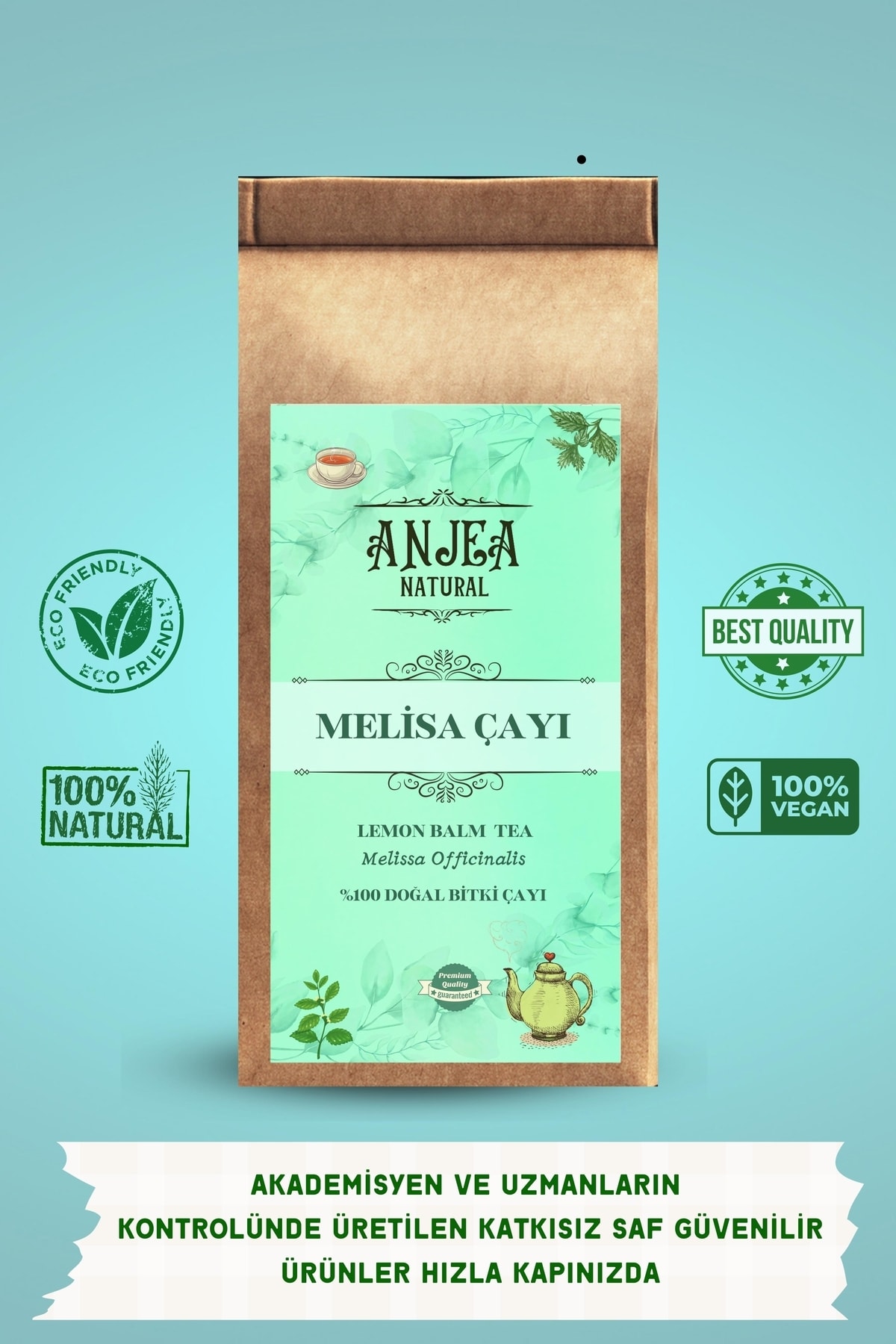 ANJEA Melisa Çayı - Doğal Bitki Çayı 40 gr / Lemon Balm Herbal Tea 100% Natural