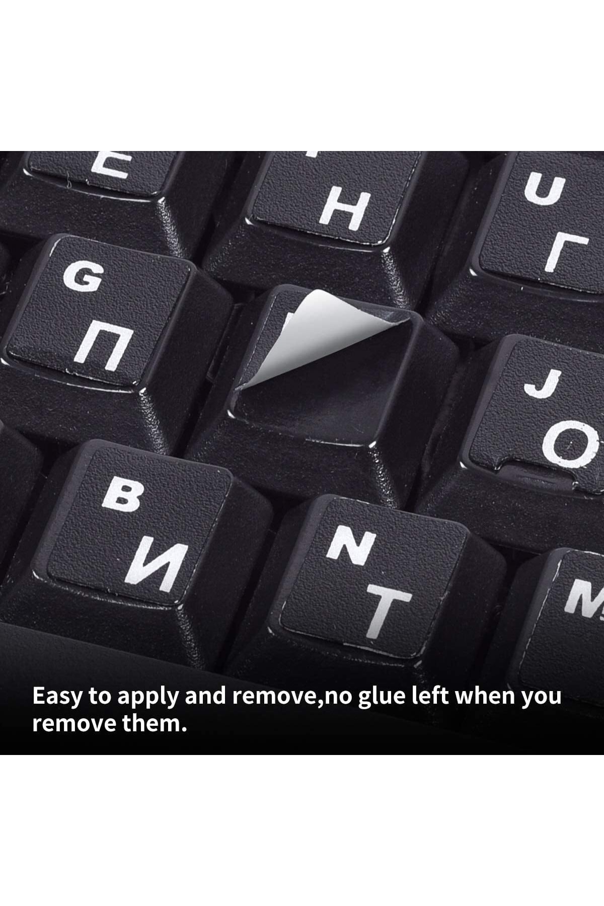 Rusça Klavye Tuş Takımı Stıcker Etiketi Russian Keyboard Stickers Hd3494 Kaliteli 4