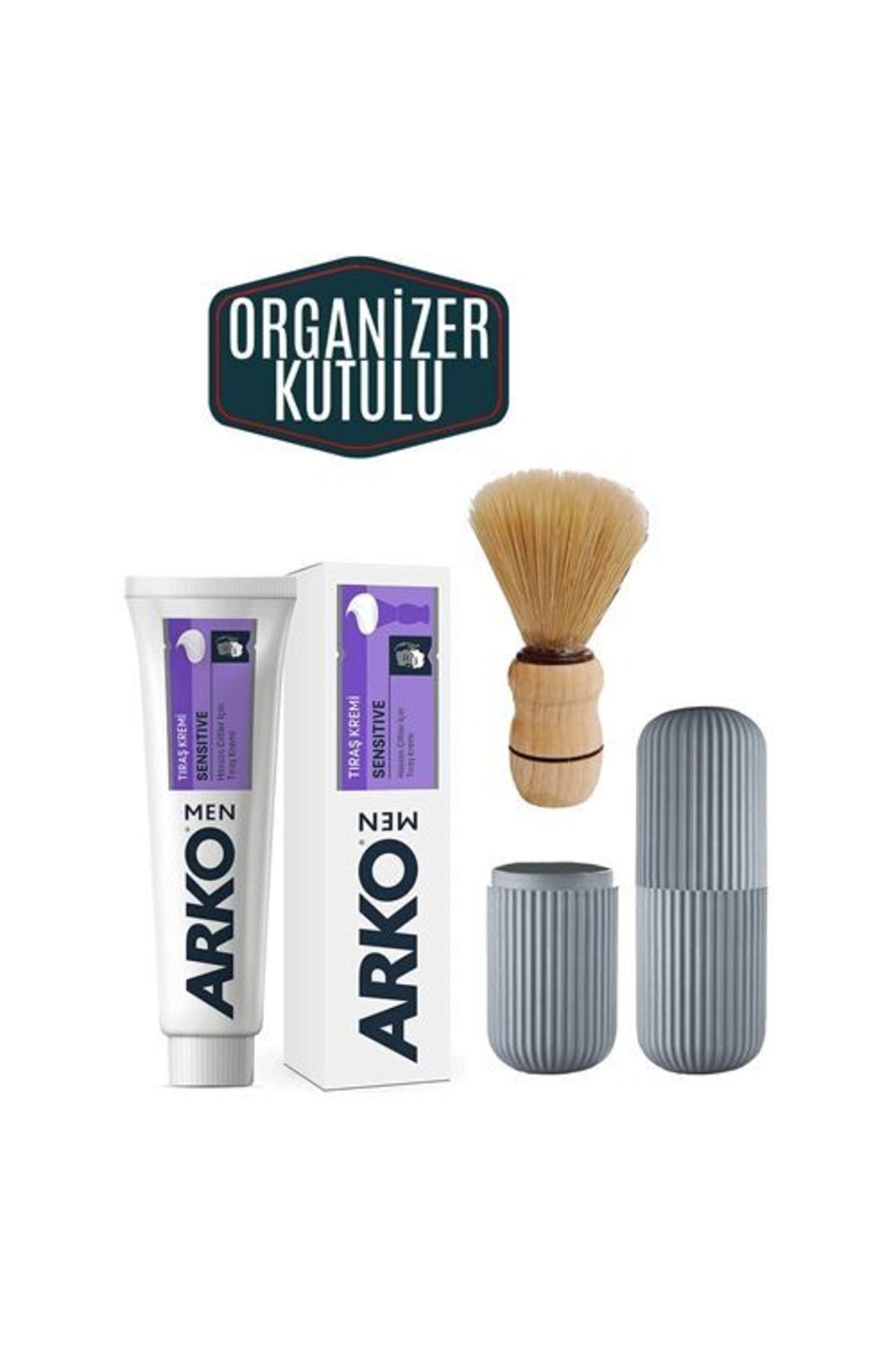 ModaCar Tıraş Kremi Tıraş Fırçası Kutulu Seti