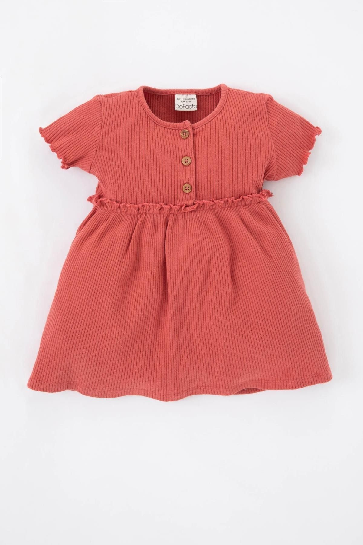 DeFacto Kleid Orange A-Linie