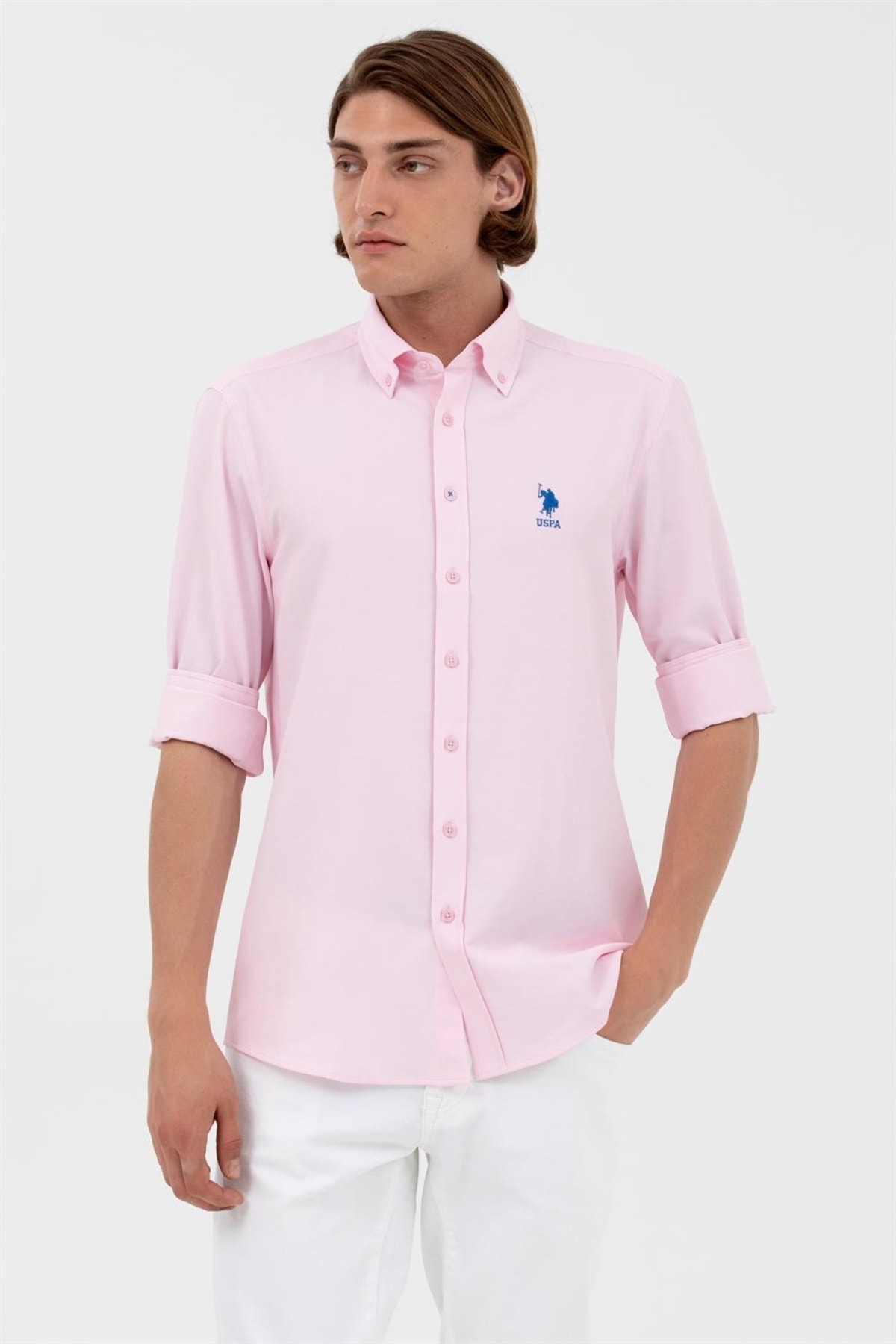 U.S. Polo Assn. U.s.polo Assn Erkek Nova023y Gömlek 1571130 — بژ