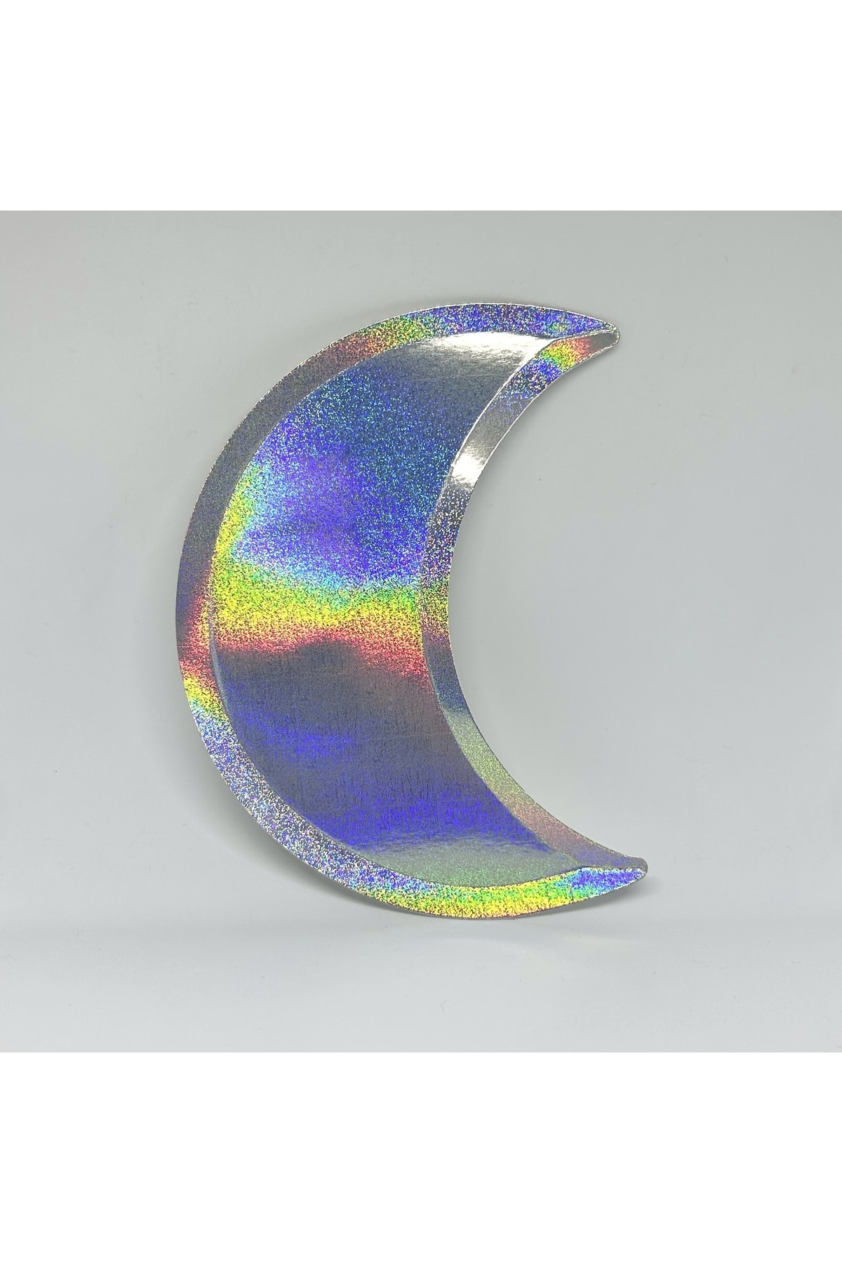 Mare Karnaval Ay Hologram Karton Parti Tabak 8 Adet-23cm