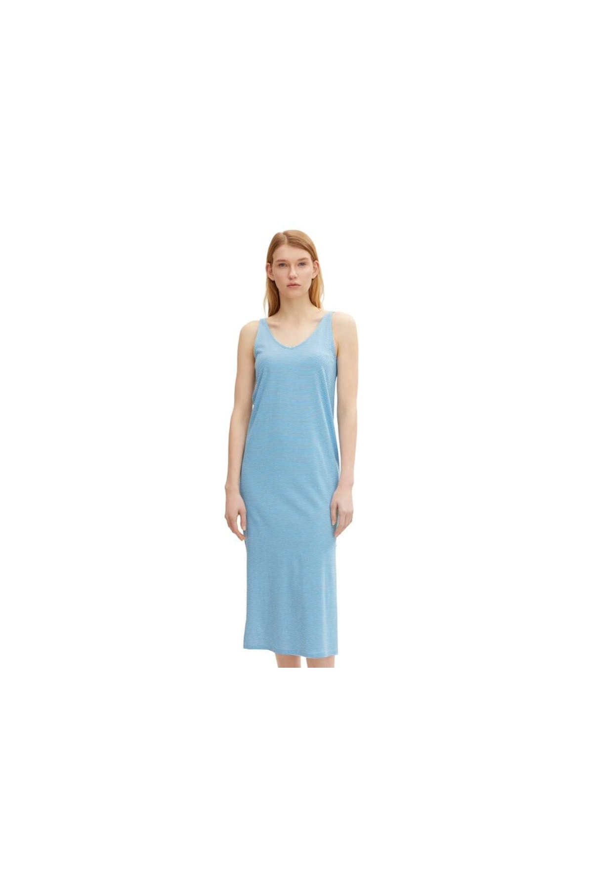 Tom Tailor Kleid Blau Basic Fast ausverkauft XN7416