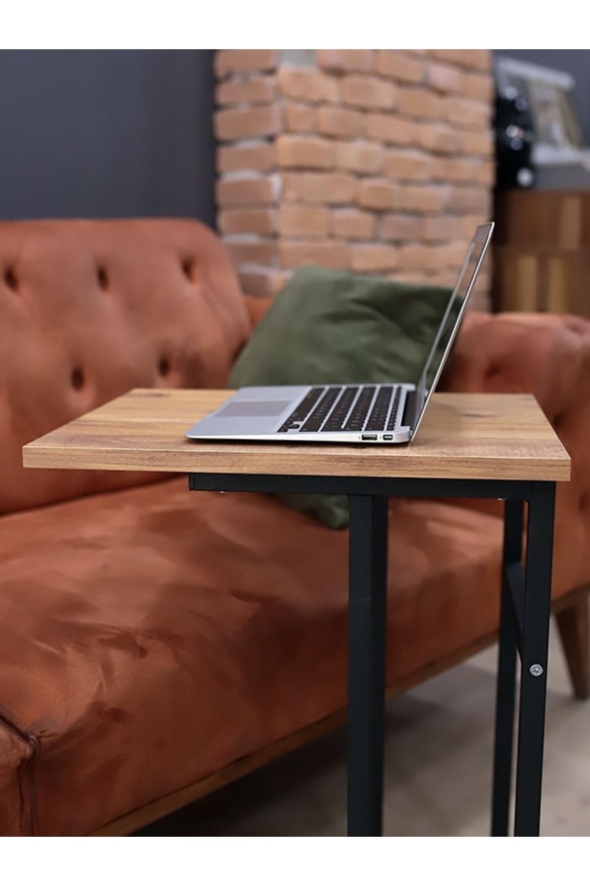 Tekli C Yan Sehpa Laptop Sehpası Çay Kahve Sehpası Atlantik Çam