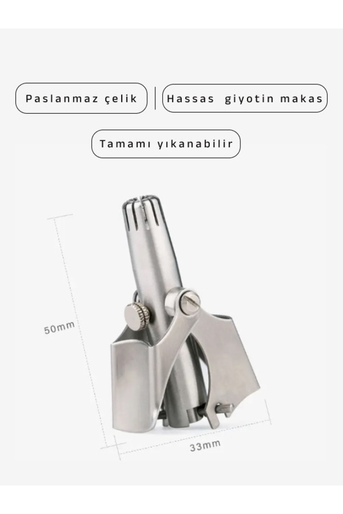 TrendTopic Burun Kılı Kesme Makinesi Yıkanabilir Taşınabilir Ve Şarjsız SE9499