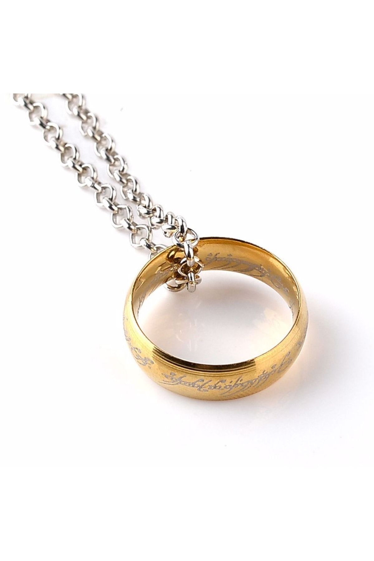 Uniquerrs Lord Of The Ring Power Ring Necklace Trendyol