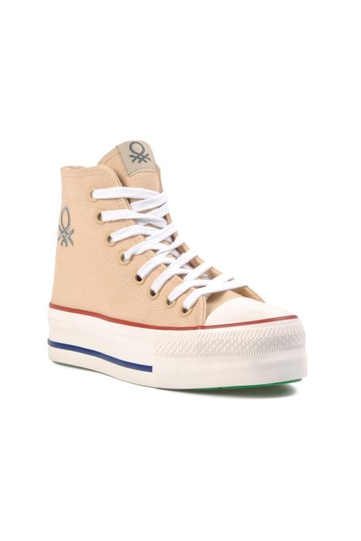 Benetton Bn-30939 Pantofi Sport De Damă Bej Femeie - 38