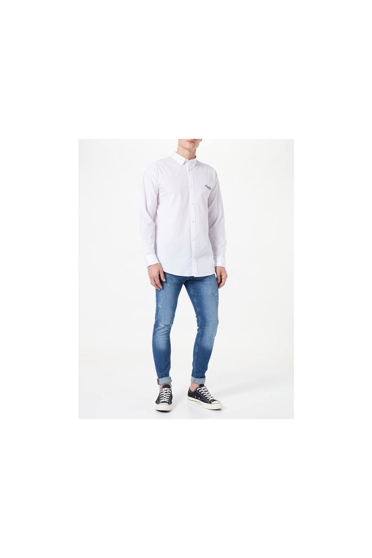 Jack &amp; Jones Hemd Weiß Regular Fit Fast ausverkauft NA8477