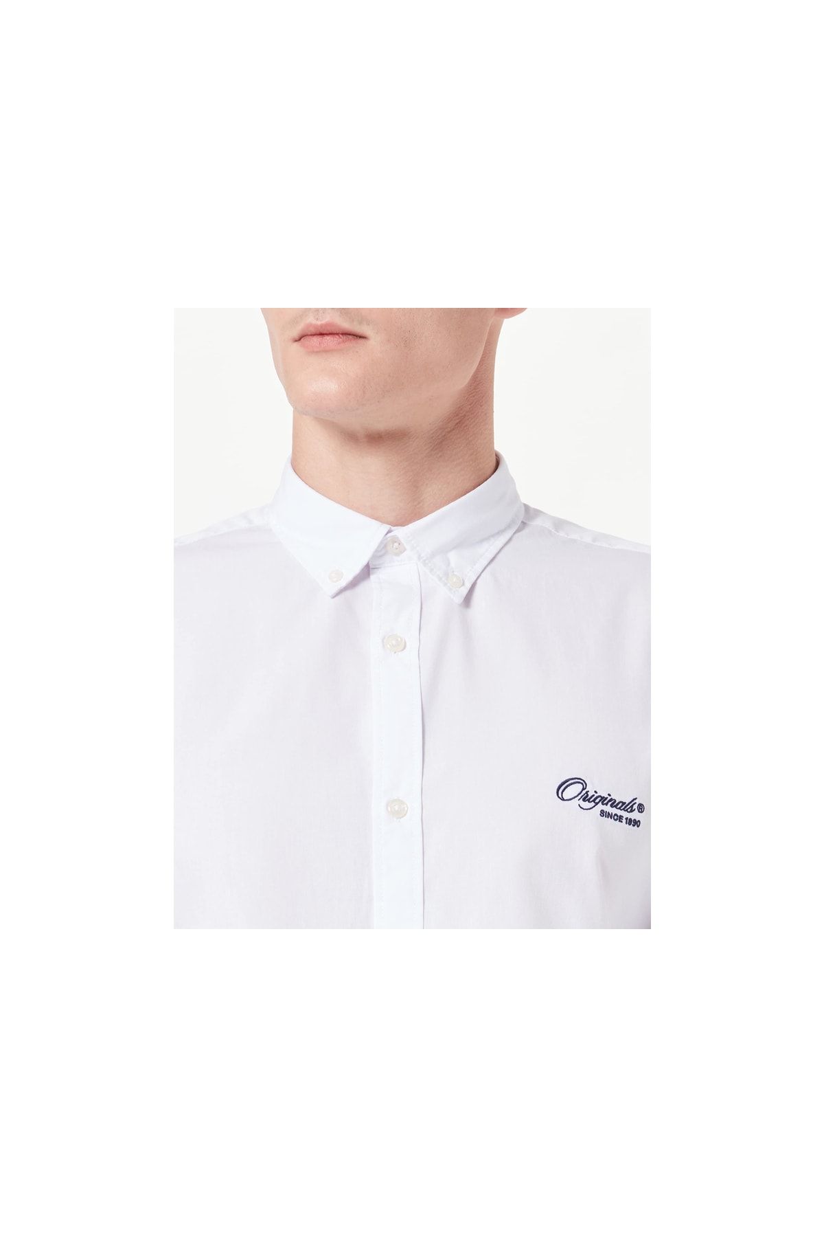 Jack &amp; Jones Hemd Weiß Regular Fit Fast ausverkauft NA8477