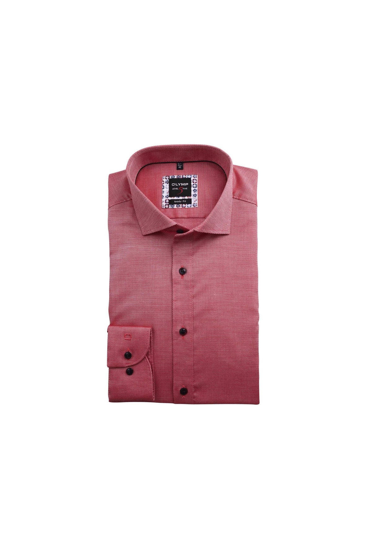 OLYMP Hemd Rot Regular Fit Fast ausverkauft