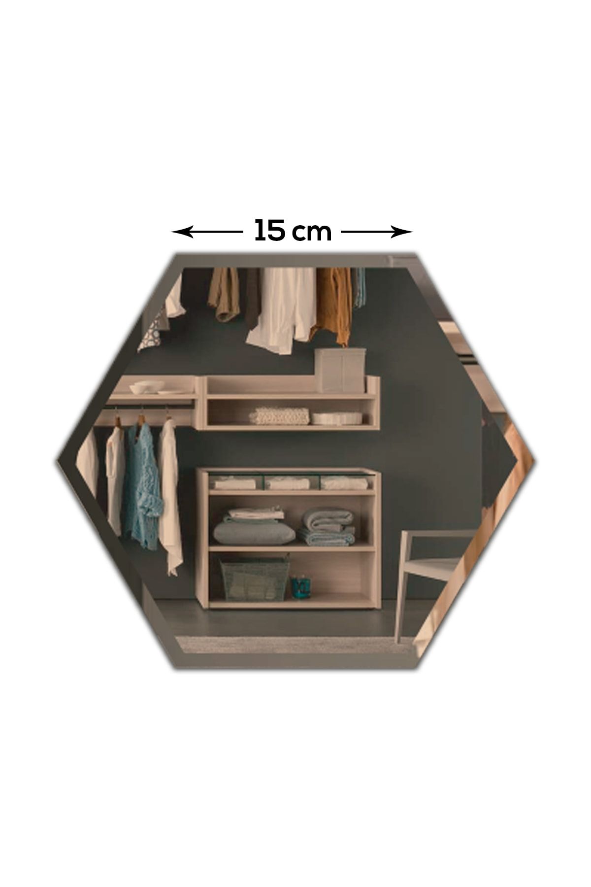 Decorita-Sconce Mirror| Bronze Mirror| Hexagonal Mirror| Set of 6 2