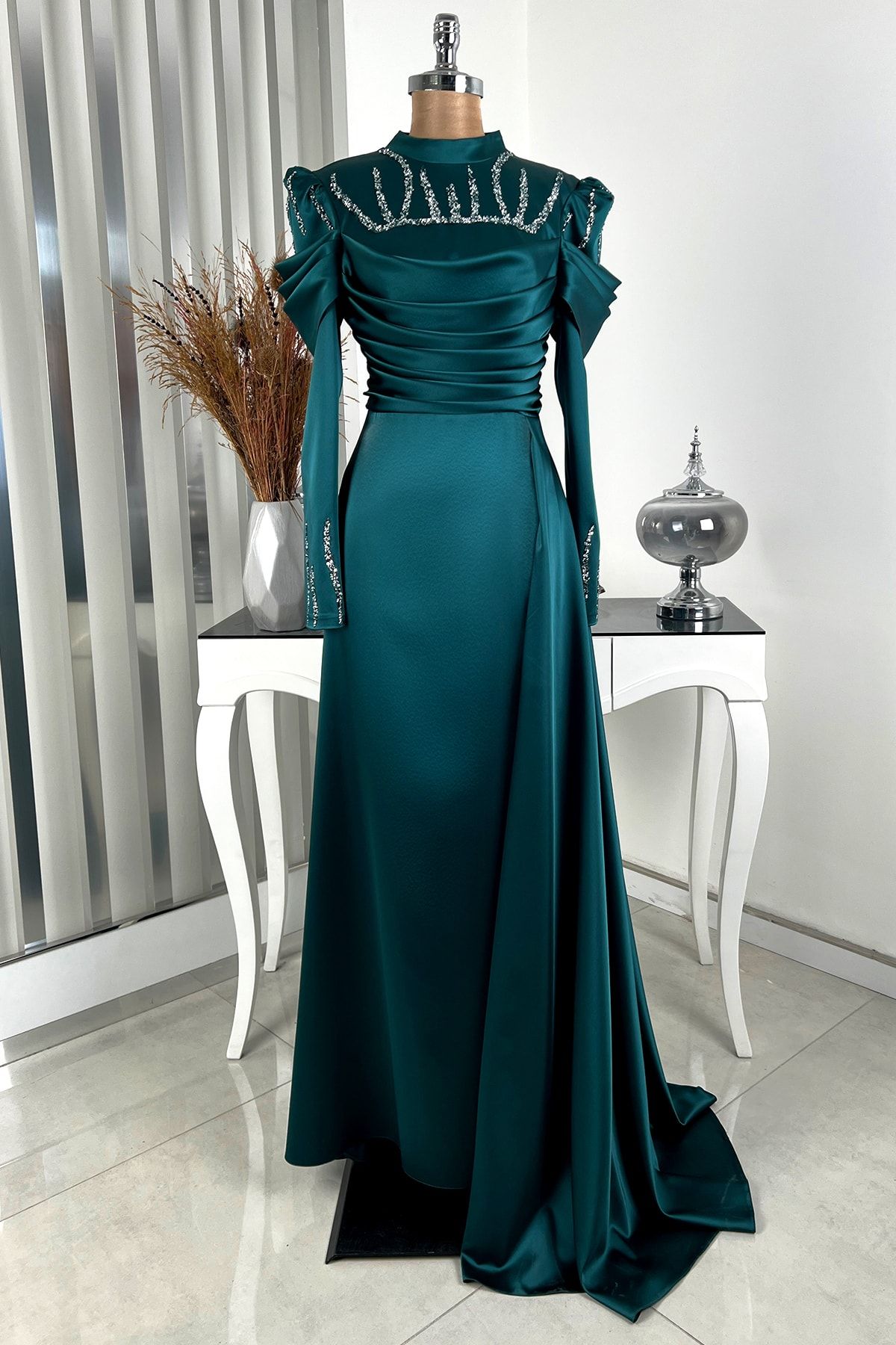 Dark green deals occasion dress