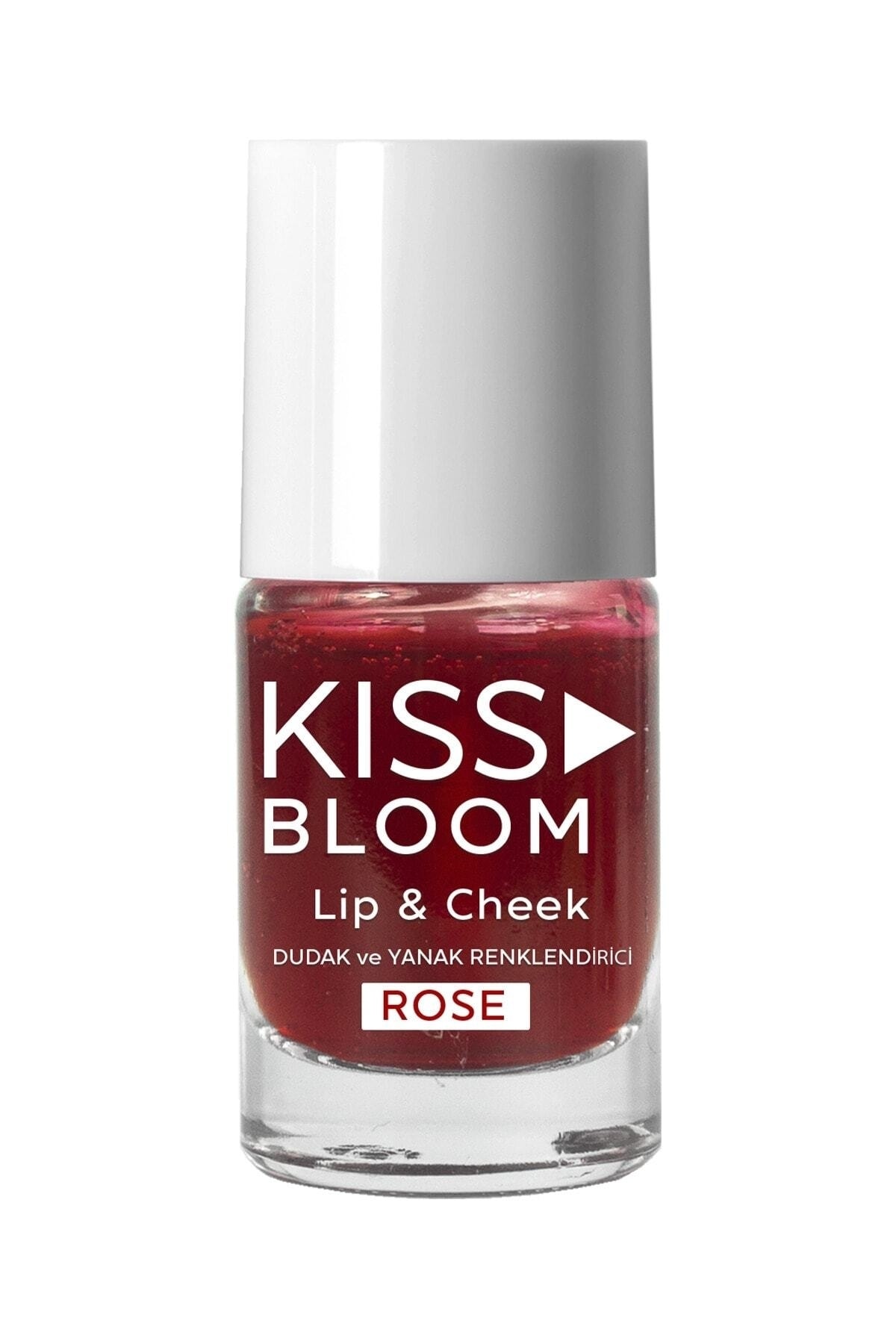 KISS & BLOOM Doğal Görünümlü Dudak Ve Yanak Renklendirici Lip & Cheek Rose 11 Ml