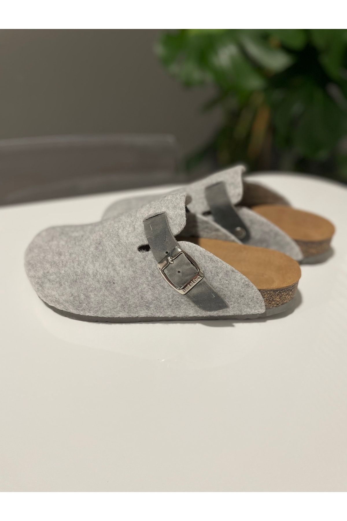 Wool cork slippers hot sale