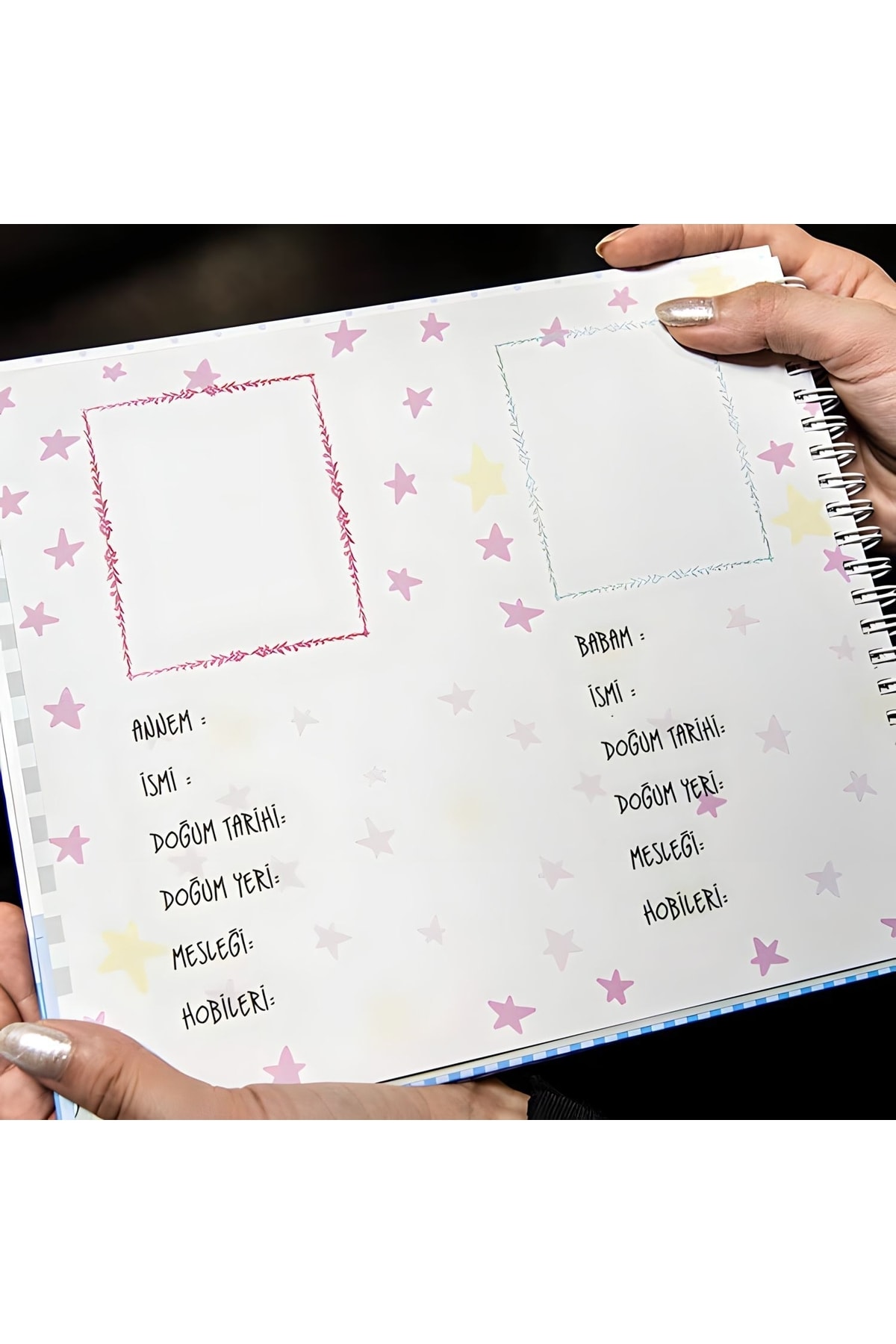 Genel Markalar Hamilelik Ve Anne Bebek Günlüğü Mavi - Anı Defteri fotoğrafı 6 (önizleme)