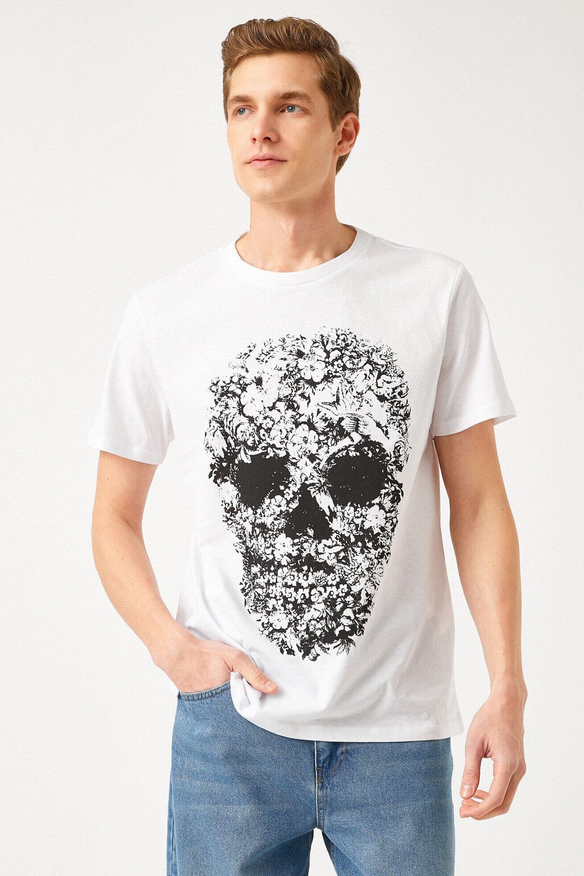 Koton T-Shirt Weiß Regular Fit Fast ausverkauft