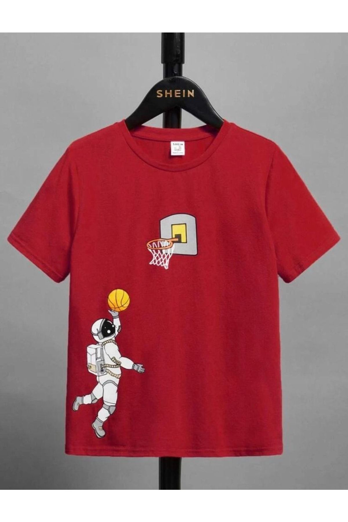 Red basketball discount shirt