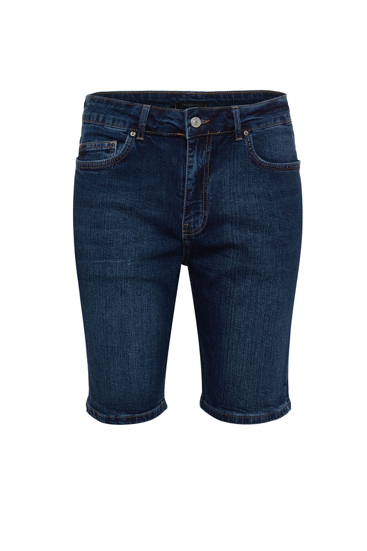 TRENDYOL MAN Indigo Erkek Skinny Fit Denim Kot Şort &amp; Bermuda TMNSS23SR00064 IV10443