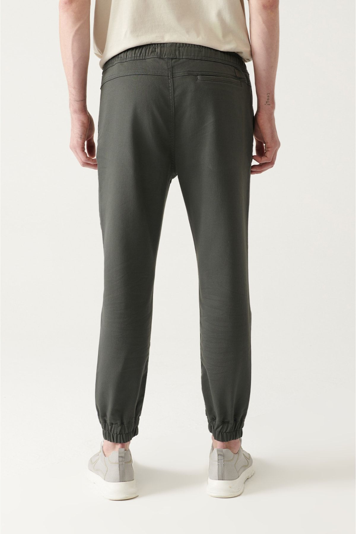 Avva Erkek Antrasit Yandan Cepli Örme Bağcıklı Relaxed Fit Jogger Pantolon B003025 AN10409