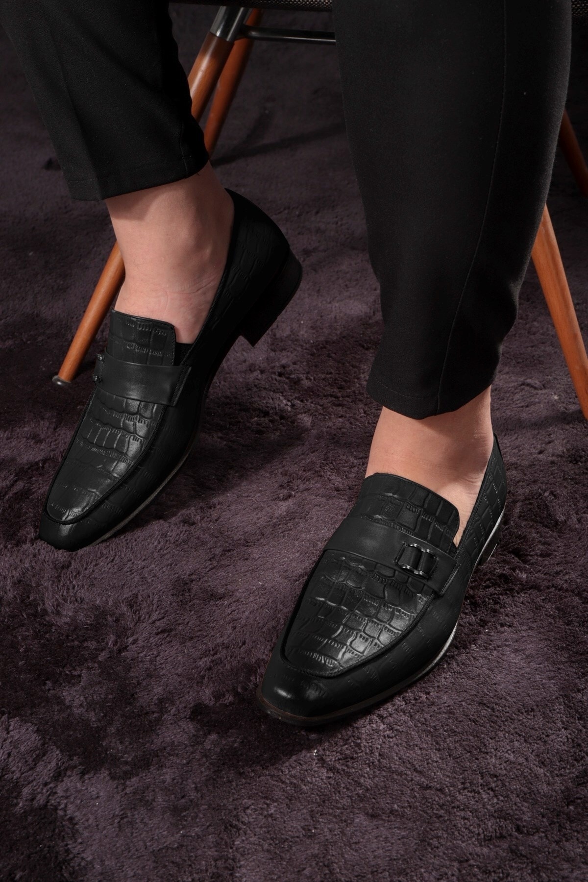 Ducavelli Swank Hakiki Deri Erkek Klasik Ayakkabı, Loafer Klasik Ayakkabı, Makosen Ayakkabı görsel 7