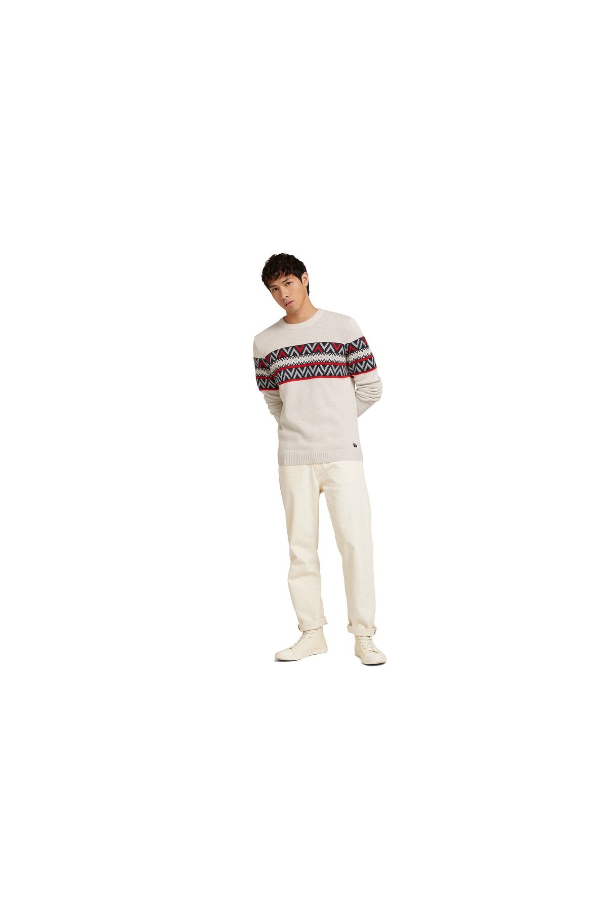 Tom Tailor Pullover Mehrfarbig Regular Fit Fast ausverkauft FN9065