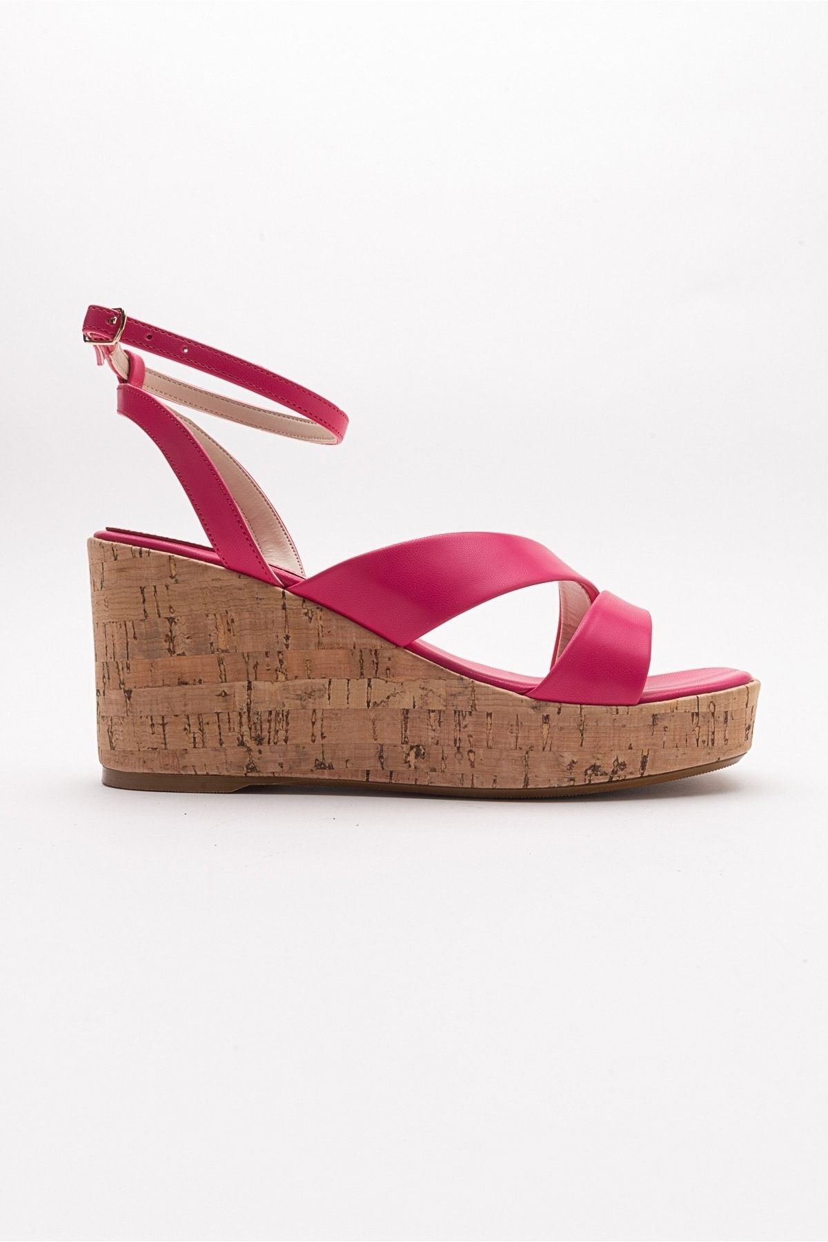 صندل صورتی زنانه Ductus fuchsia Skin Filling Sandals Base luvishoes