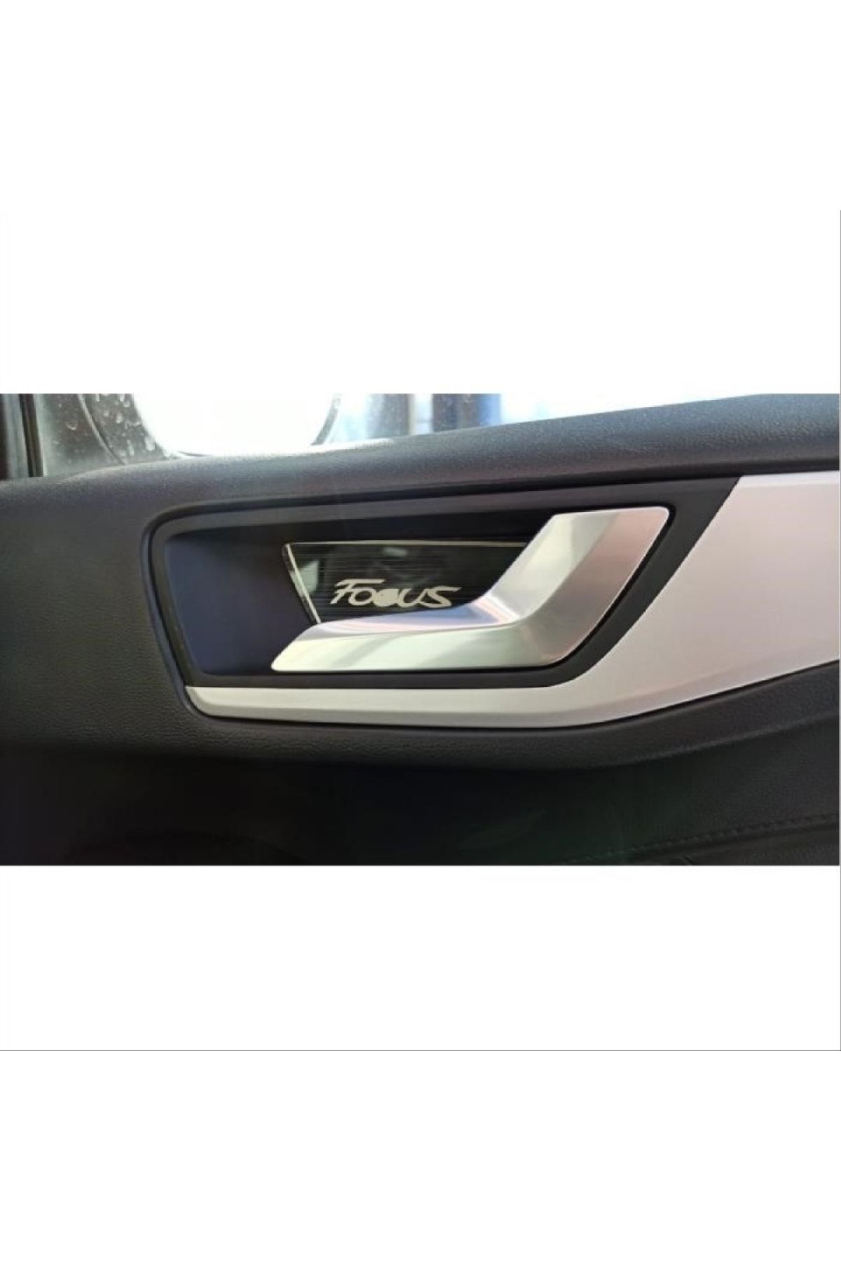 Dekis Garaj-Compatible for Focus 2019+ Door Handle Ic Opening Coating - Titanium Black 2
