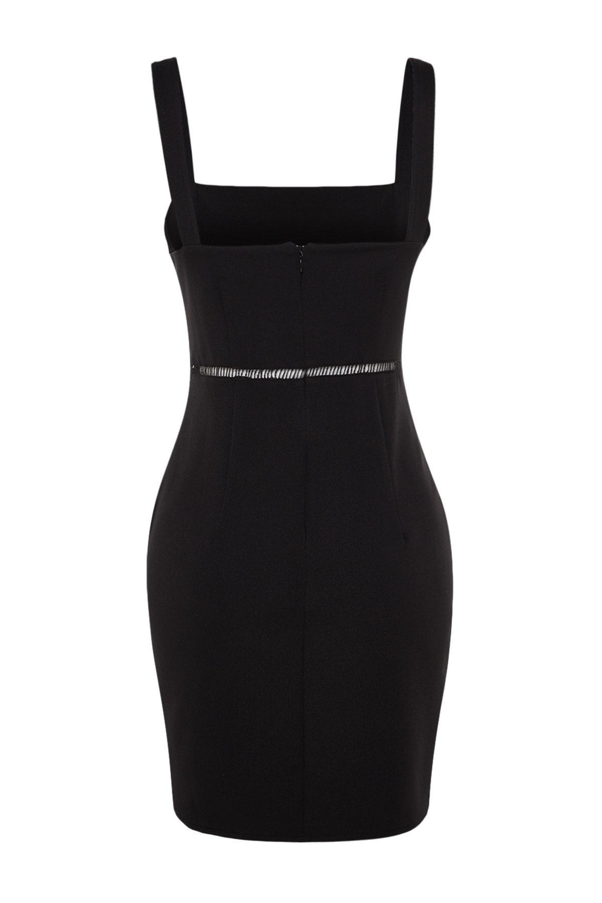 Trendyol strappy bodycon jumpsuit in black